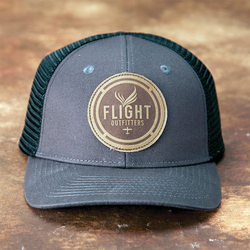 Flight Outfitters Leather Patch Hat Classic Logo