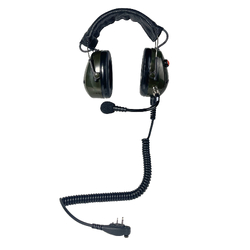 Mobileone HSP 2 Milspec Industrial Headset w/Icom IC41 UHF Direct Connector