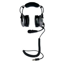 Pilot Communications PA12.8TH Helicopter Headset - Coiled Cord U-174 Helicopter Plug