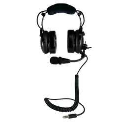 Pilot Communications PA11-60H Helicopter Headset - Coiled Cord U-174 Helicopter Plug