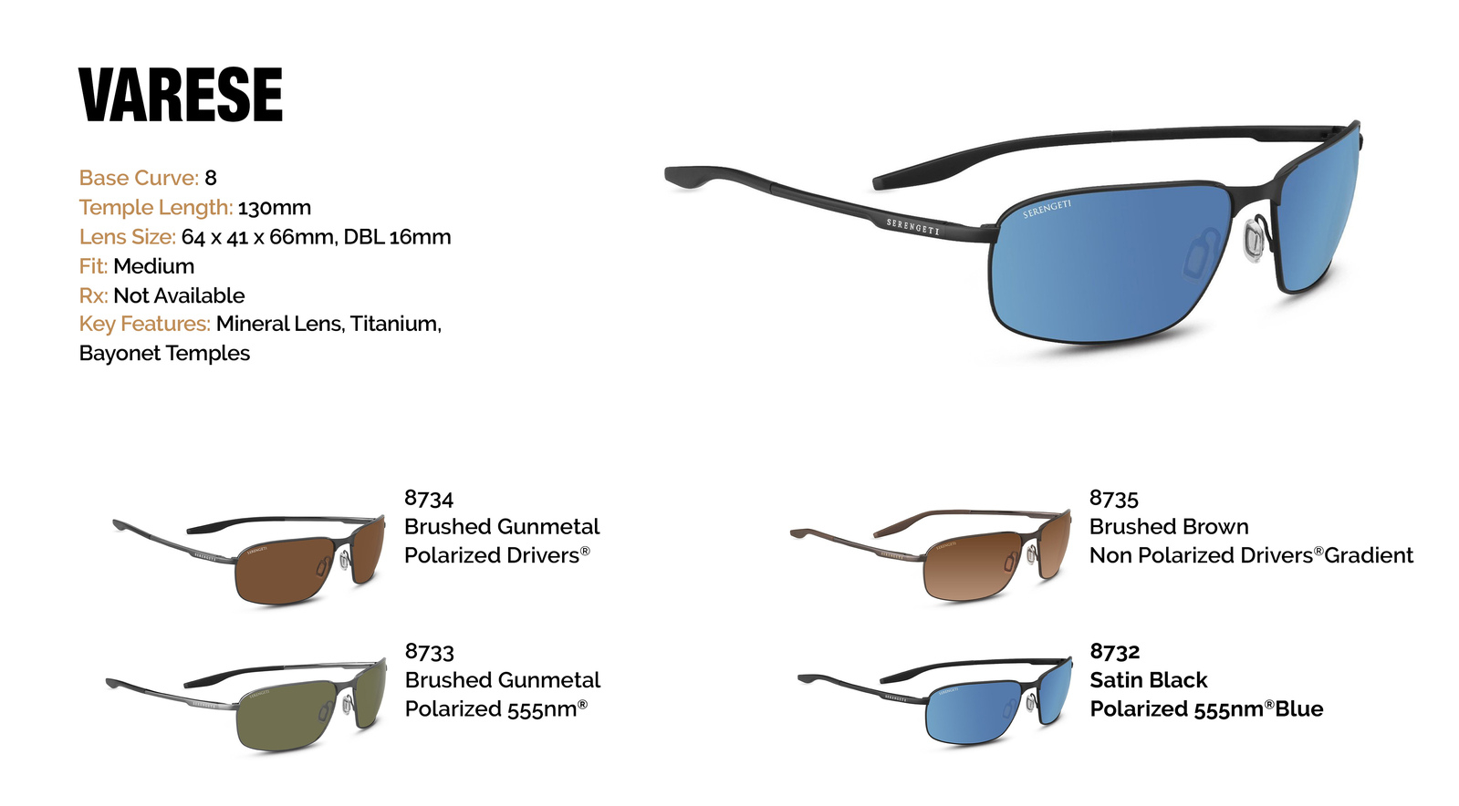 Serengeti Varese Sunglasses