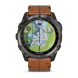 Garmin D2 Mach 2 Pro Aviator Smartwatch, 51mm Inreach & LTE / Satellite with Leather Band