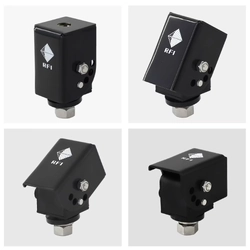 Folding Bull Bar Antenna Bracket Black Stainless Steel