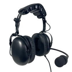 Stealth FAH 200H Aviation Headset - Coiled Cord - U-174 Helicopter Plug