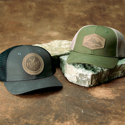 Flight Outfitters Leather Patch Hat Classic Logo