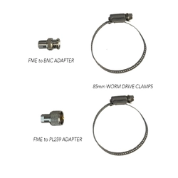 Base Station Airband VHF Fibreglass Heavy Duty Antenna Kit - 30m HD Lead 118-136MHz