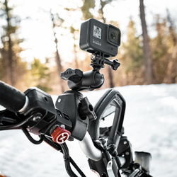 RAM® Small Tough-Claw™ Double Ball Mount with Universal Action Camera Adapter