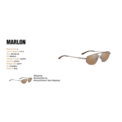 Serengeti Marlon Brushed Bronze - Mineral Drivers Non Polarized - SS539005