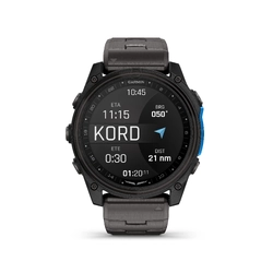 Garmin D2 Mach 2 Aviator Smartwatch, 51mm Carbon Grey Titanium with Titanium Band
