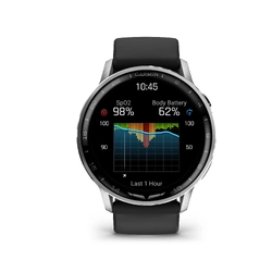 Garmin D2 Air X15 Aviator Smartwatch - Black w/ Stainless Steel Bezel