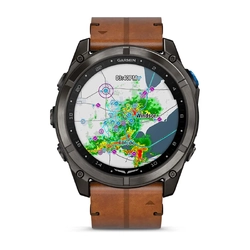 Garmin D2 Mach 2 Pro Aviator Smartwatch, 51mm Inreach & LTE / Satellite with Leather Band