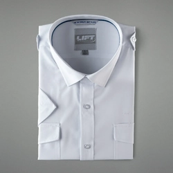 LIFT Aviation FLEXTECH Pilot Shirt Long Sleeve - White (Medium)