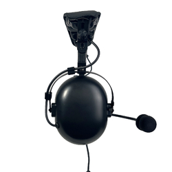 Stealth FAH 200H Aviation Headset - Coiled Cord - U-174 Helicopter Plug