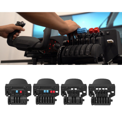 Honeycomb XPC Kit 2 - Alpha XPC Flight Control Yoke & Bravo Throttle Quadrant & Charlie Rudder Pedals & XPC Hub
