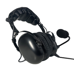 Stealth FAH 200H Aviation Headset - Coiled Cord - U-174 Helicopter Plug