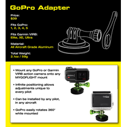 MyGoFlight Sport GoPro Adapter