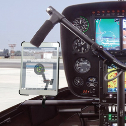 MyGoFlight Sport Mount - Robinson Helicopter Console Bar Mount 1 1/4"