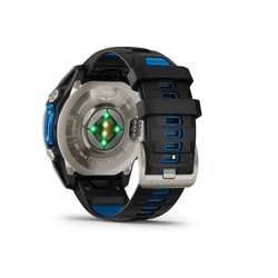 Garmin D2 Mach 2 Aviator Smartwatch, 47mm Bare Titanium with Leather Band