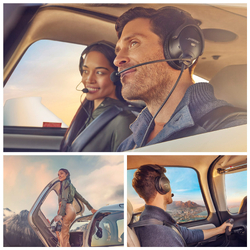Bose A30 Aviation Headset with Bluetooth® - Straight Cord - Dual Plugs
