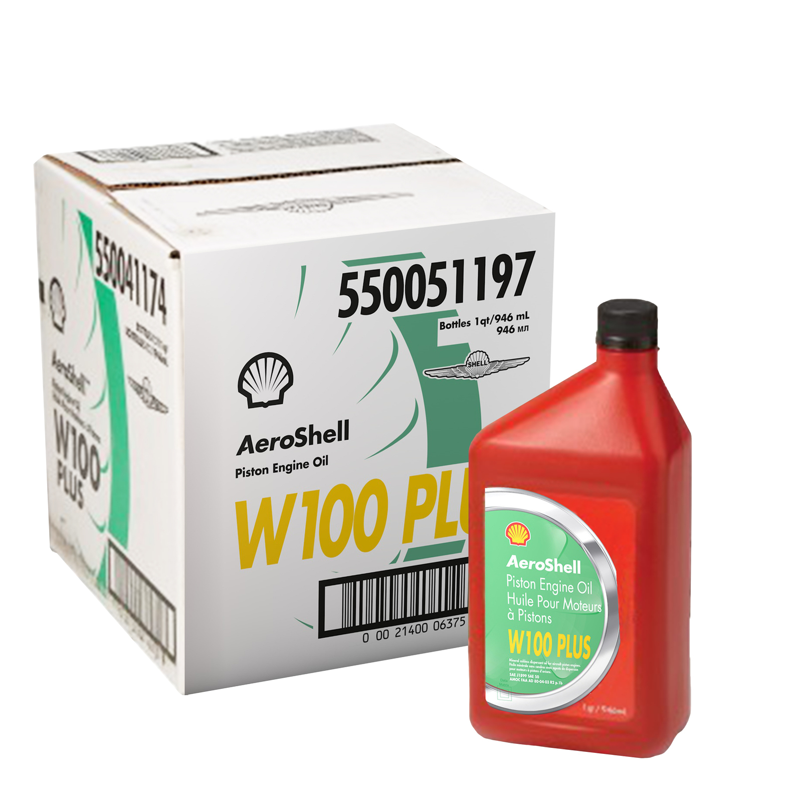 Aeroshell W100 Plus Piston Engine Oil 6 Carton