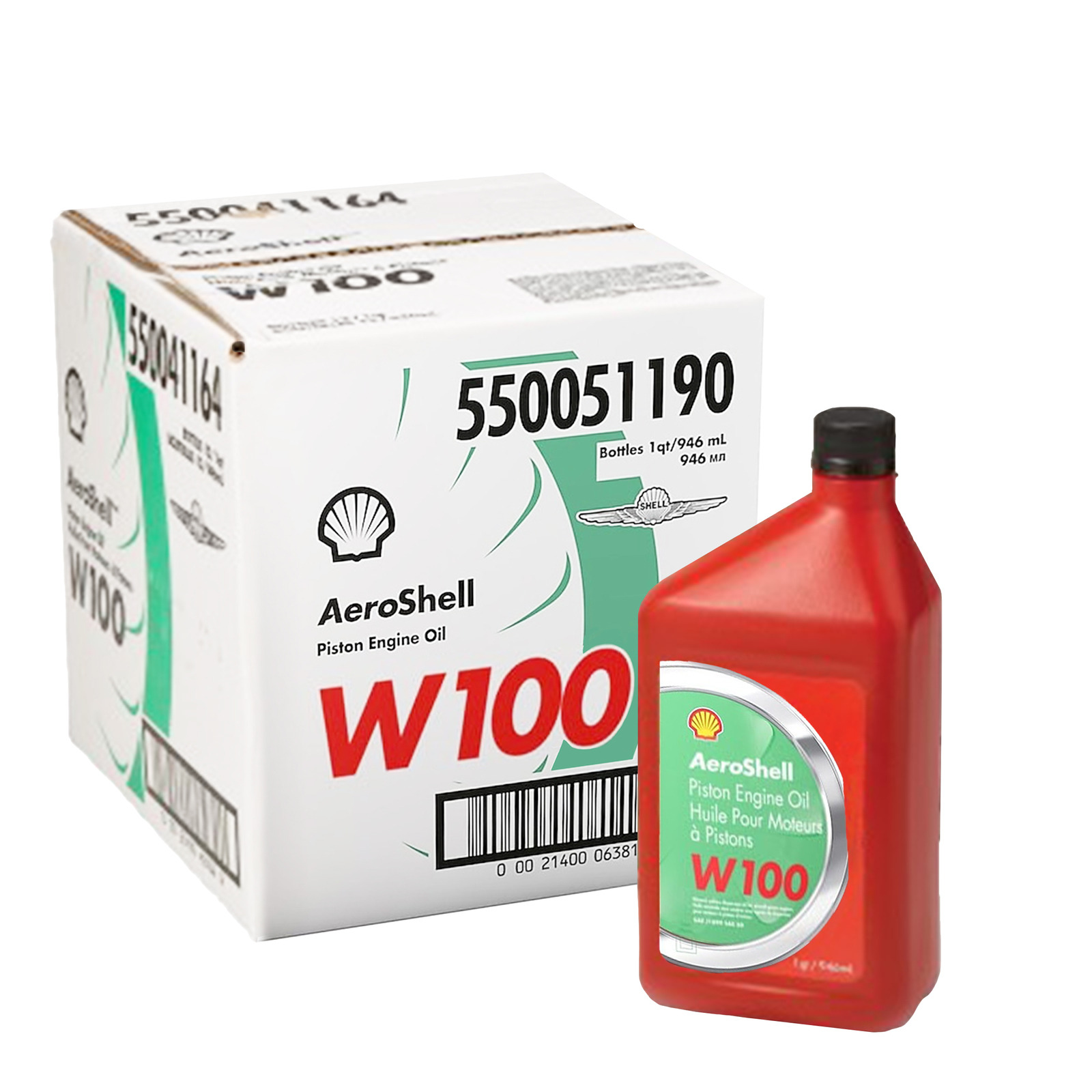 Aeroshell W100 Piston Engine Oil 6 Carton