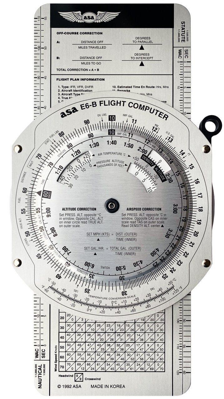 ASA Metal E6B Flight Computer