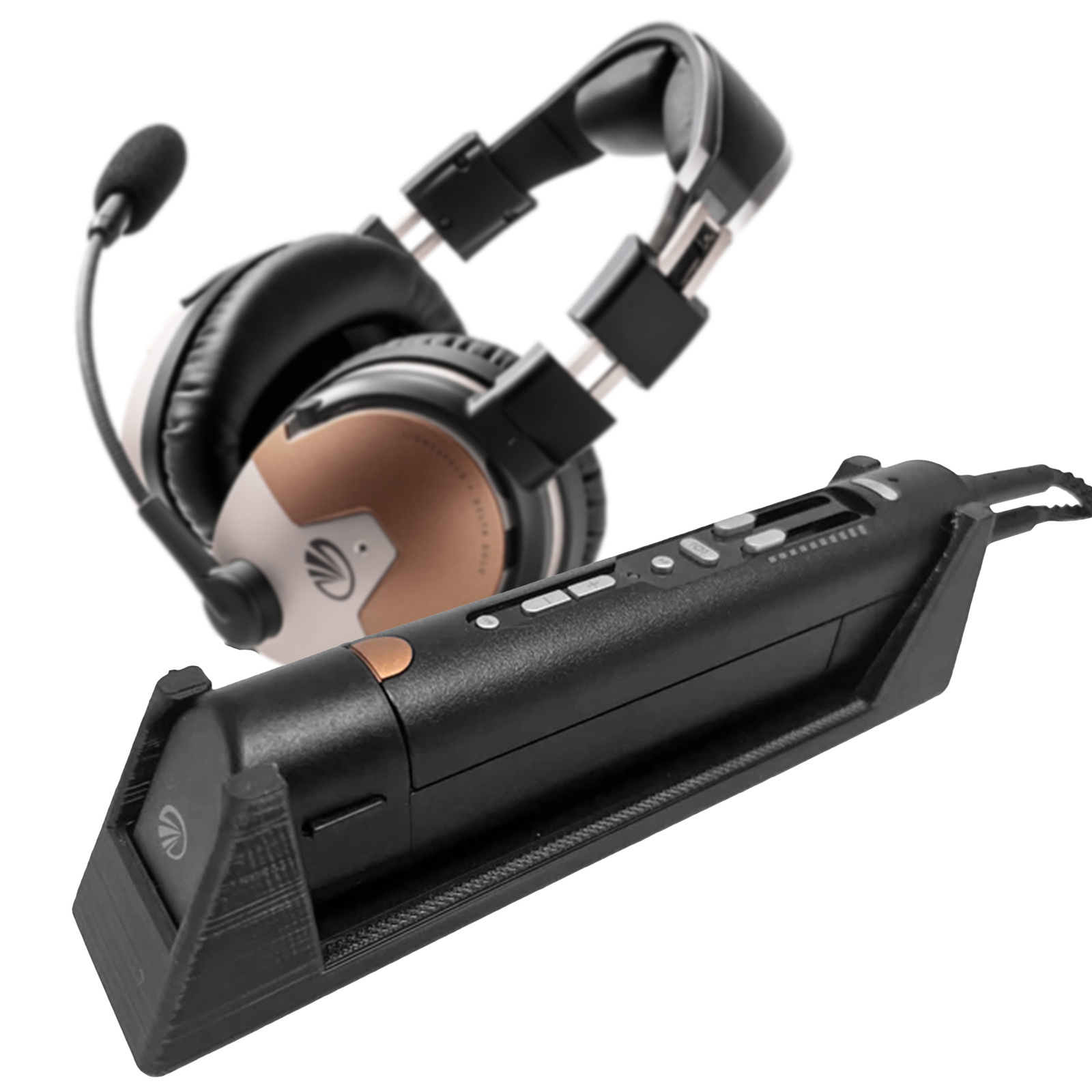 Nirvana Aviation Headset Control Holder for Lightspeed Delta Headsets