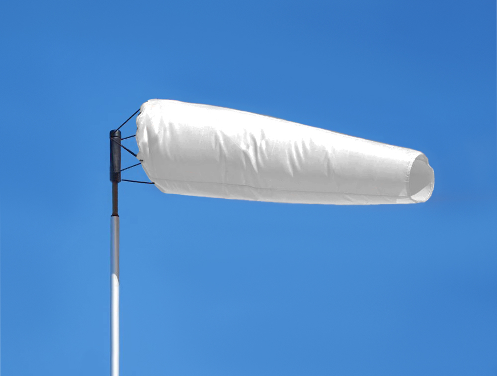 Windsock White 13" x 55" (5 Foot)