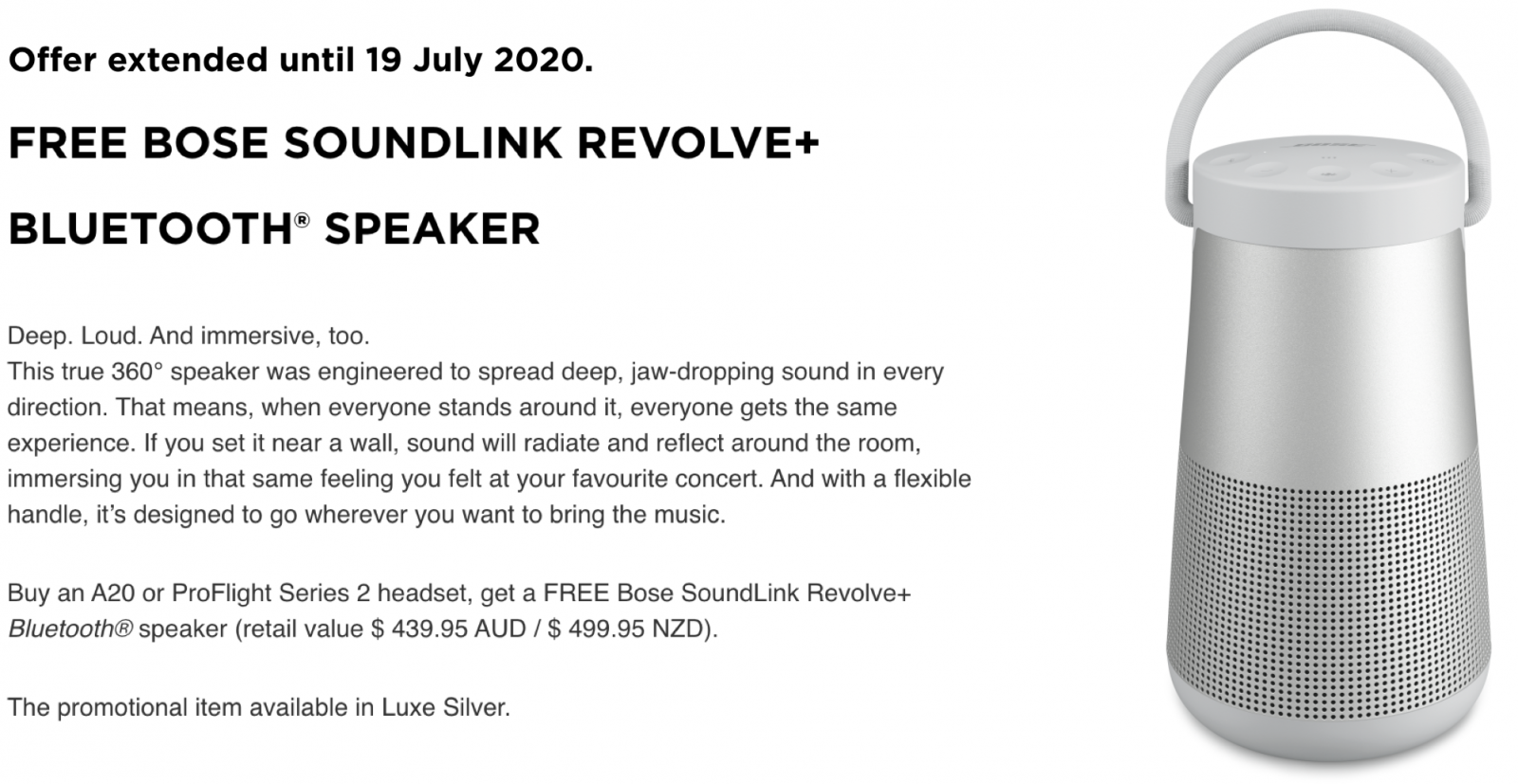 bose proflight series 2 promotion