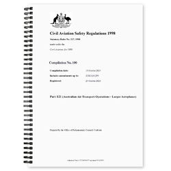 CASA CASR Part 121 (Australian Air Transport Operations - Larger Aeroplanes) Compilation No. 100 Registered 29 October 2024