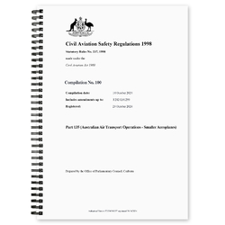 CASA CASR Part 135 (Australian Air Transport Operations - Smaller Aeroplanes) Compilation No. 100 Registered 29 October 2024