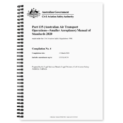 CASA Part 135 MOS (Australian Air Transport Operations - Smaller Aeroplanes) Manual of Standards 2020 - Effective 14th March 2026