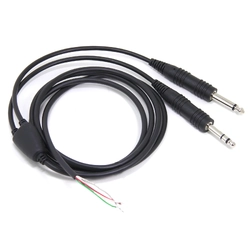 David Clark COMM CORD KIT for H10-13,30,40,50 - General Aviation Dual Plugs