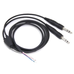 David Clark Comm Cord Kit for H10-13S - General Aviation Dual Plugs (Stereo Headsets)