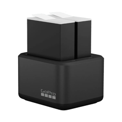 GoPro Dual Battery Charger + 2 x Enduro Batteries - HERO 9/10/11/12 Black