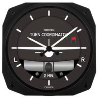 Trintec 10" Turn & Bank Instrument Style Clock