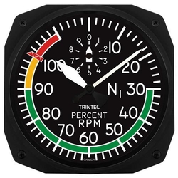 Trintec 10" Percent RPM Instrument Style Clock