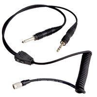 David Clark Cord Assembly, Dual Plugs for H10-13XL ENC Headsets