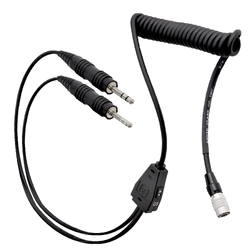 David Clark Cord Assembly, Dual Plugs for H10-13XL ENC Headsets