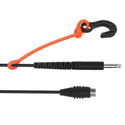 David Clark Wireless System Pushback Interface Cord, Single 1/4" TRS Plug