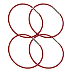 Flyboys Multi Purpose XXL Nylon Checklist Ring 2.5" Diameter - 4 Pack (Red)