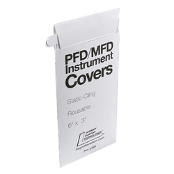 DeGroff Aviation Static Cling Instrument Covers 6" x 3" Rectangular