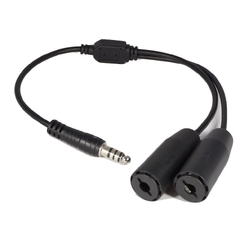 Nflightcam Dual U-174 Headset to U-174 Headset Adapter