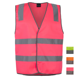 JB's High Vis Safety Vest (D+N) - Lime / Pink / Orange