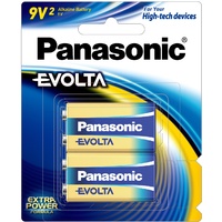 Panasonic Evolta Batteries 9v 2pk