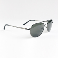 DeGroff Aviation PilotShields Pro - Grey-Green Lens Aviator Sunglasses