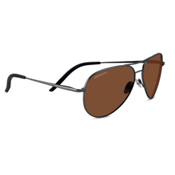 Serengeti Carrara - Shiny Gunmetal - Polarized Drivers - 8297