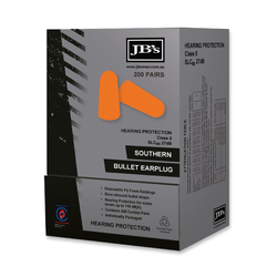 JB's Bullet Shaped Ear Plugs (Bulk Box 200 Pairs)