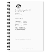 CASA CAR 1988 Civil Aviation Regulations 1988 (Volume 1 and 2) Compilation No. 92 Registered 2nd December 2021