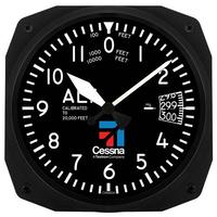 Trintec 10" Cessna Altimeter Instrument Style Clock